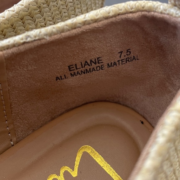 LULUs pointed toe natural raffia flats Size 7.5 (RUNS SMALL) - Picture 5 of 7